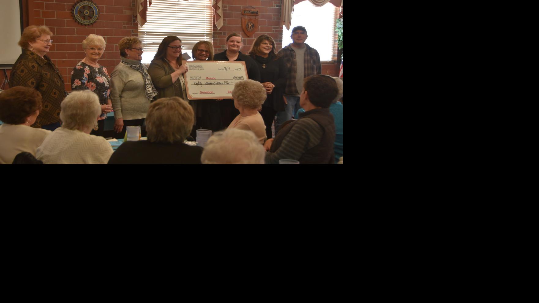 Bargain Box donates $80,000 to Mosaic