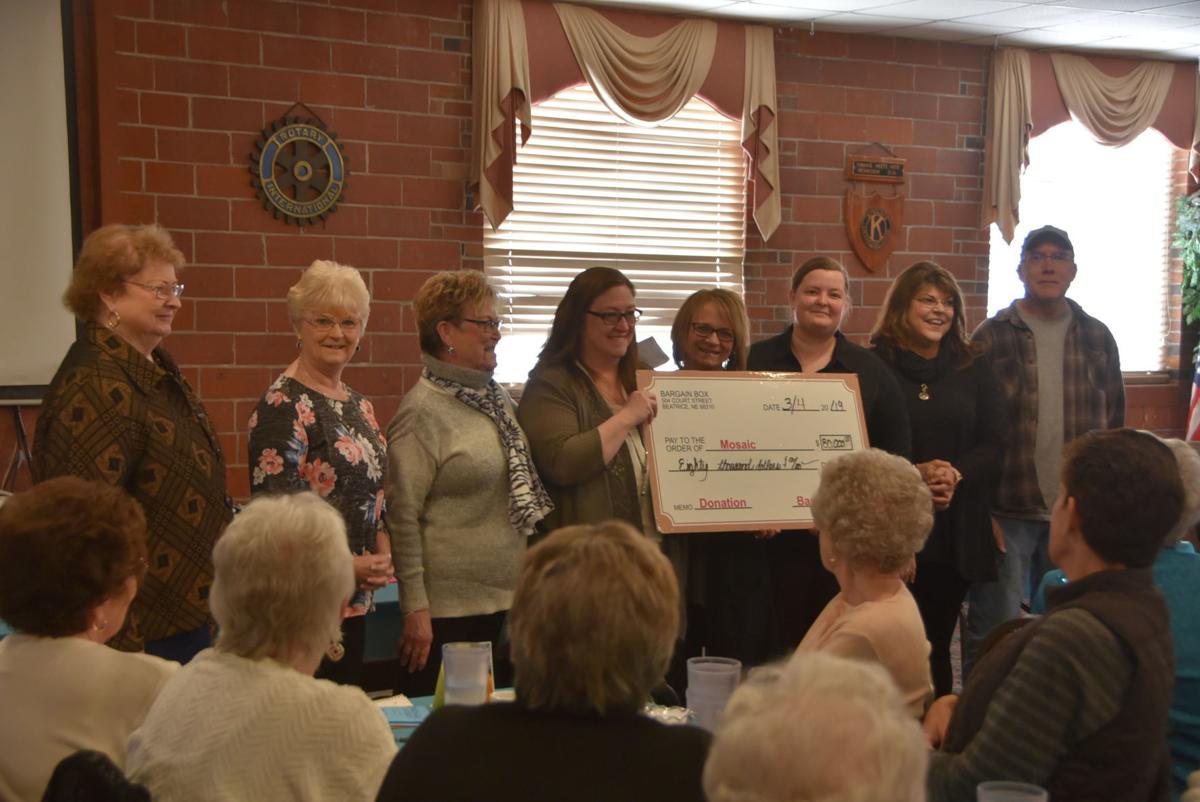 Bargain Box donates 80,000 to Mosaic