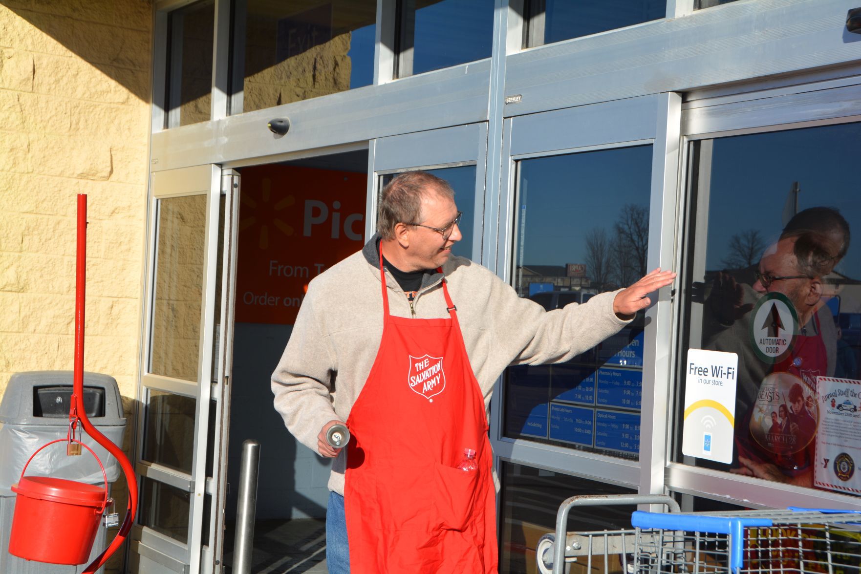 The noisiest time of year Salvation Army bell ringers out in full