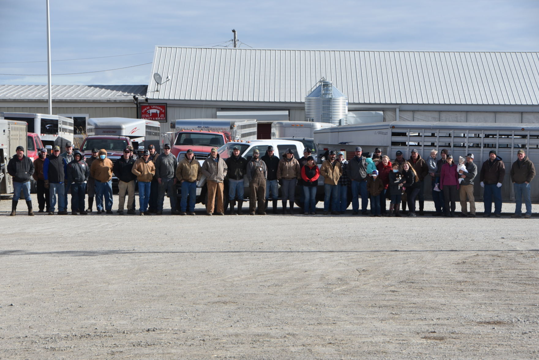 Area farmers deliver cattle for family of deceased friend