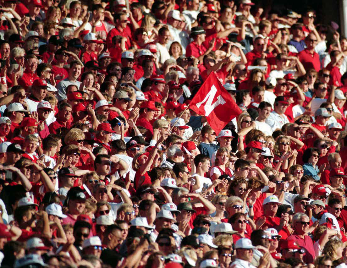 Fans at Memorial Stadium