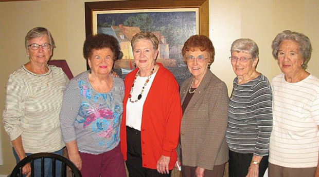 Recognition luncheon for six Barneston Auxiliary members ...