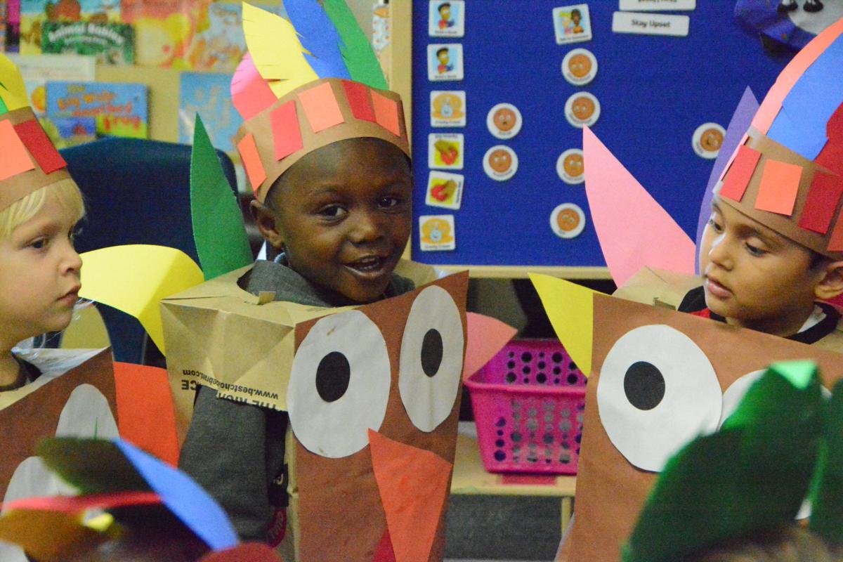 Preschool students spread their wings and get into the Thanksgiving