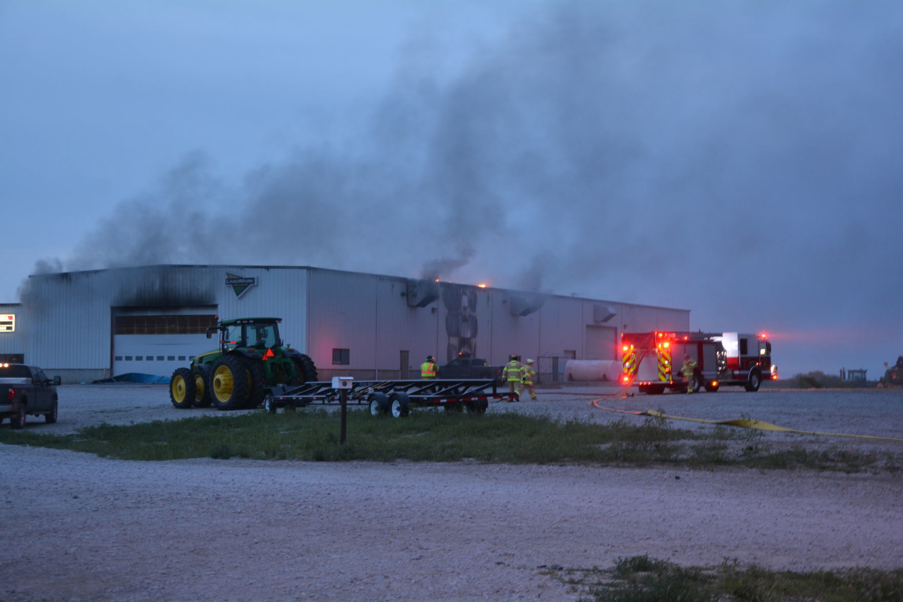 Fire at Landmark Implement