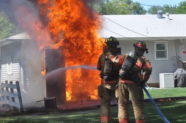 BPD extinguishes fire that engulfed shed