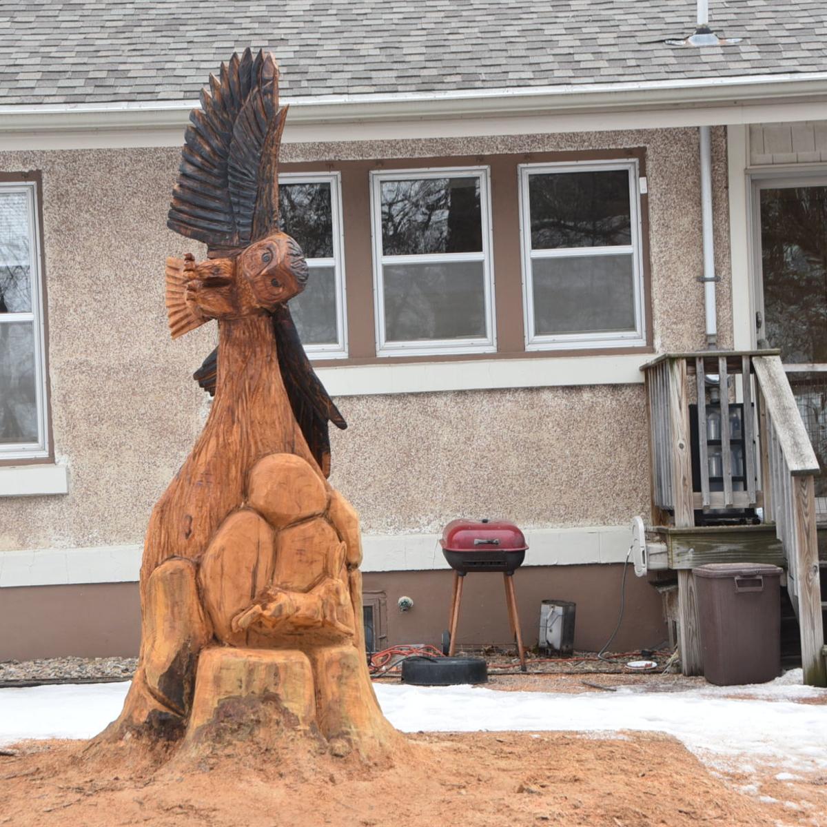 3 Timber Studio Owner Creates Art Piece In Beatrice Local News