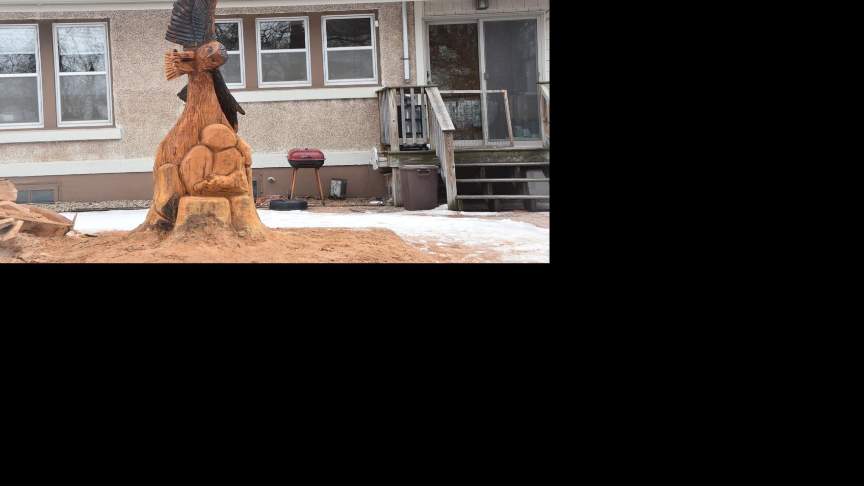 3 Timber Studio owner creates art piece in Beatrice