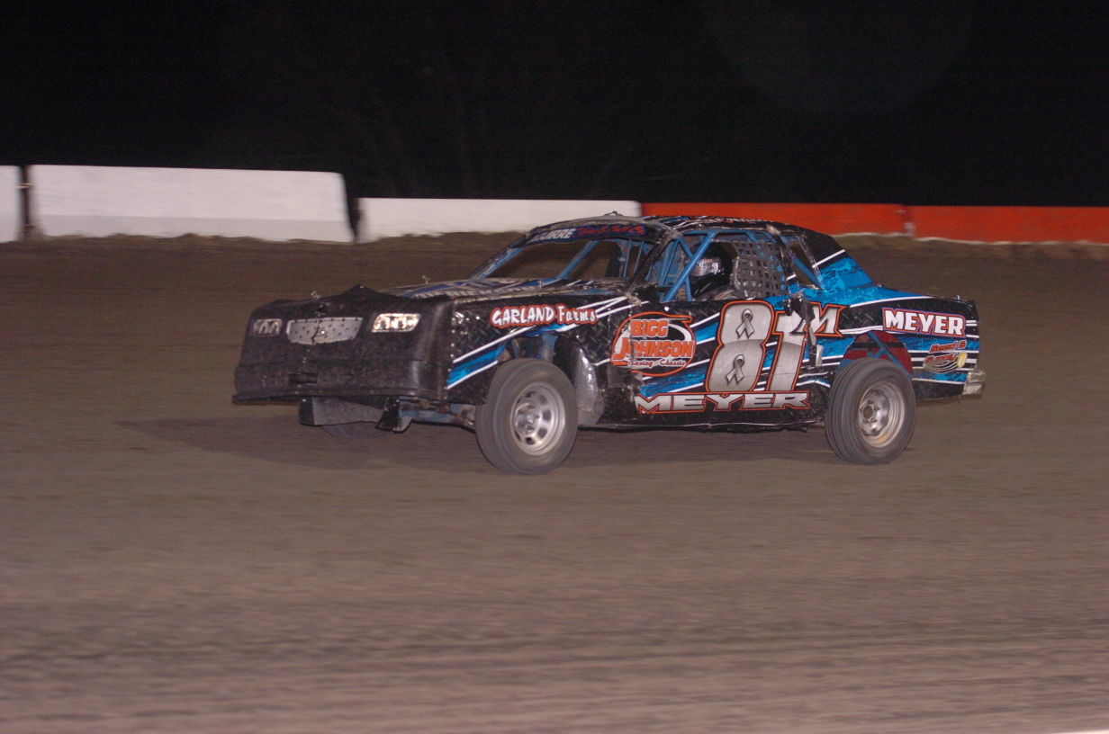 Meyer wins crash filled Hobby Stock A Feature