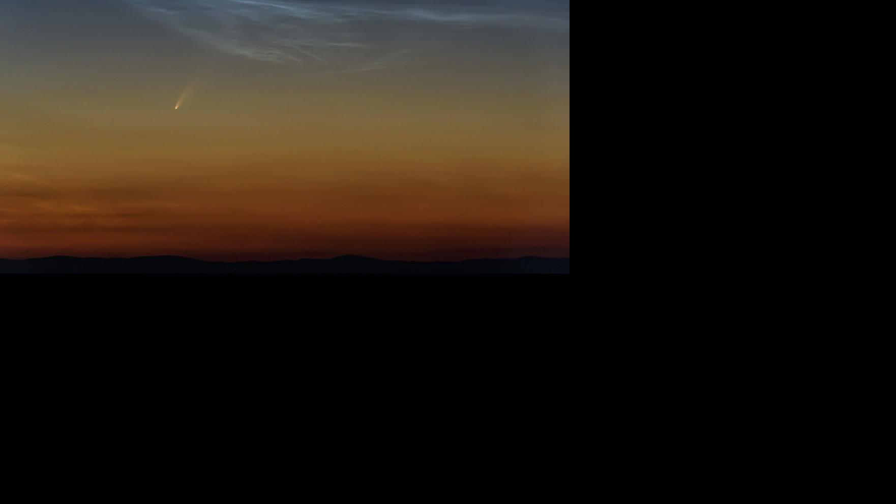 Comet visible to the naked eye puts on a show