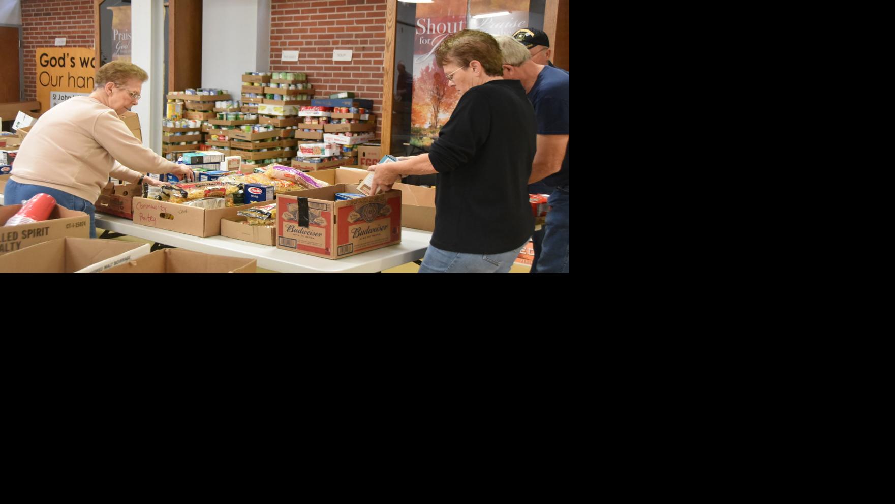 Community food pantry sees influx in donations from local groups
