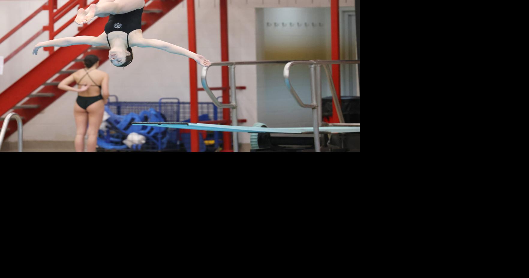 Mertz, Trantham compete at state diving meet