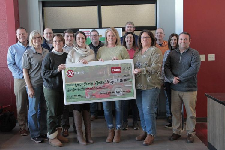 Exmark donates 75,000 to Gage County United Way