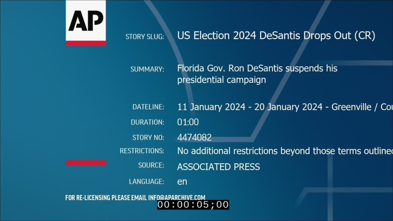 Florida Gov. Ron DeSantis suspends his presidential campaign