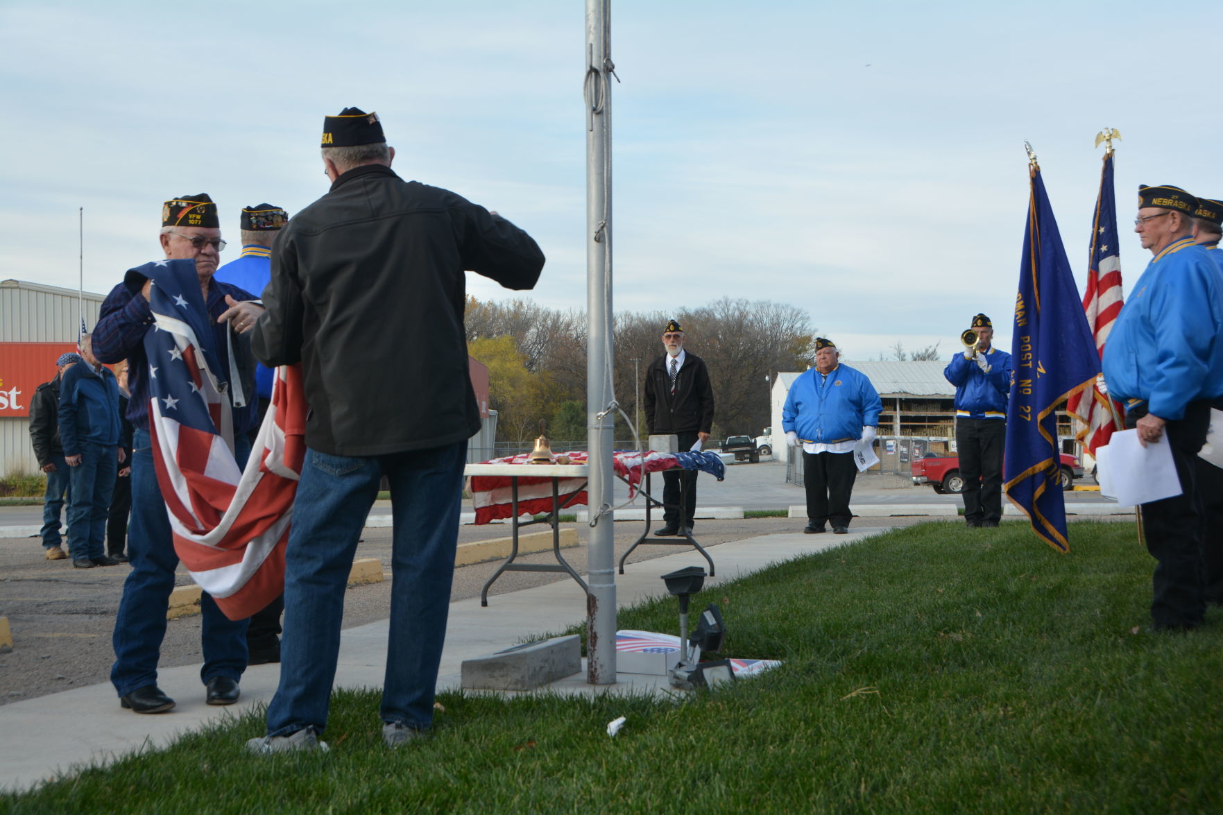 american flag ceremony