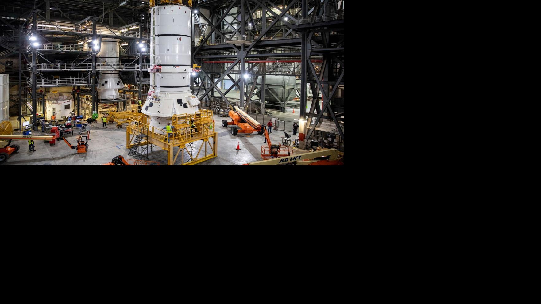 NASA begins assembling rocket for Artemis moon mission