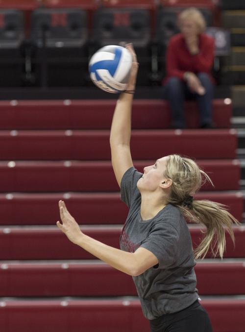 Nebraska volleyball, NCAA Tournament practice, 11/30/17