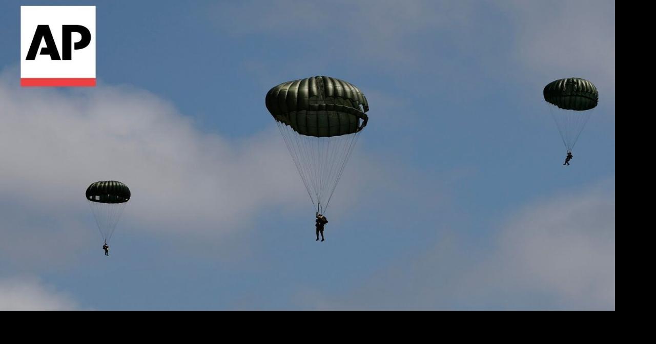 WATCH: Mass parachute jump for 80th anniversary of D-Day in Normandy