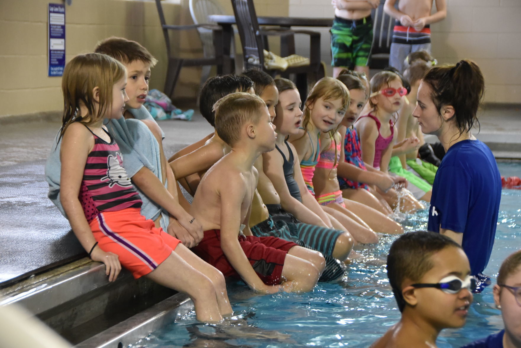 Second graders participate in swim program