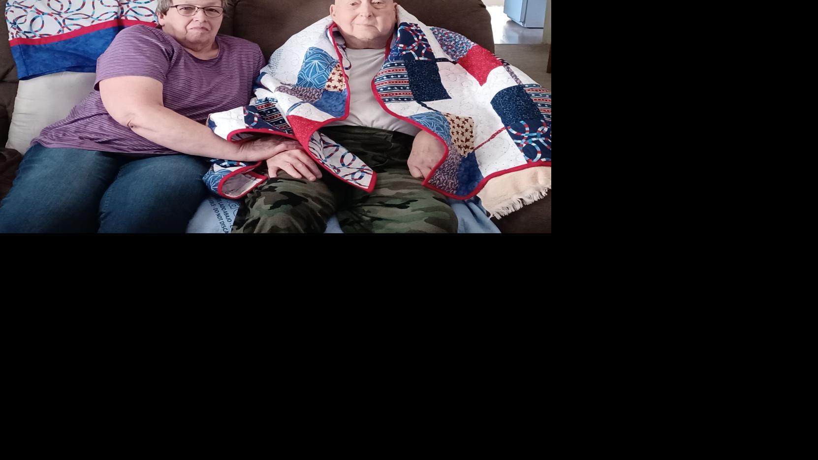 Quilt of valor presented