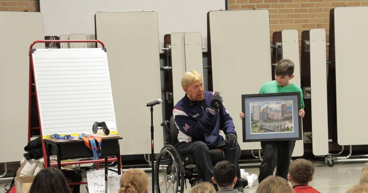 Paralympian shares his story at Stoddard Elementary - Vimarsana News