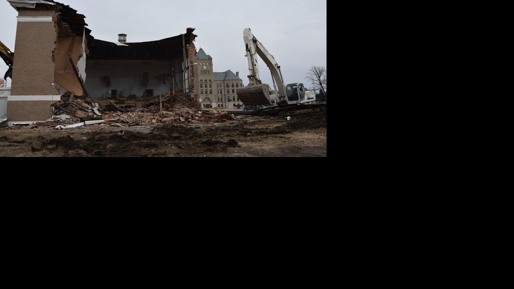 Former Masonic Lodge being demolished