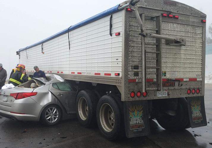 Crash near Cortland results in injuries