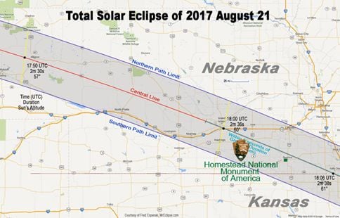 2020 solar eclipse nebraska map Solar Eclipse Preparations Begin Local News Beatricedailysun Com 2020 solar eclipse nebraska map