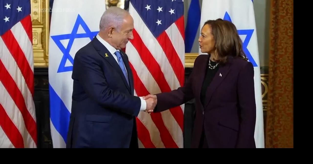 Harris and Netanyahu meet in VP's ceremonial office