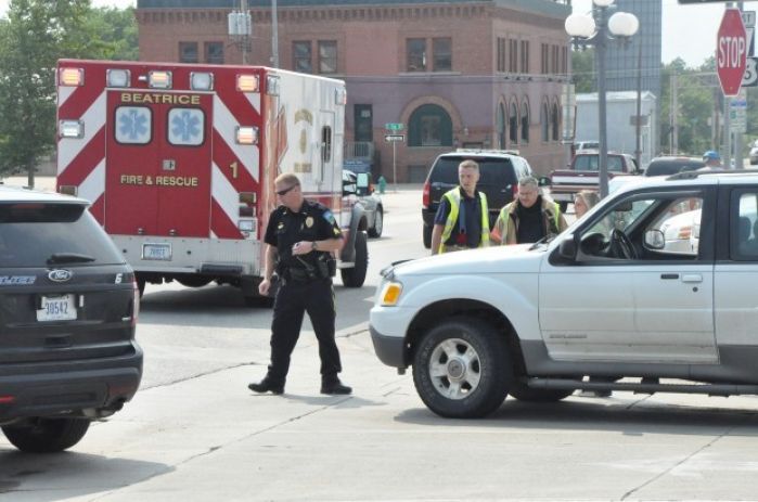 Motorist collides with bicyclist at Third Court streets