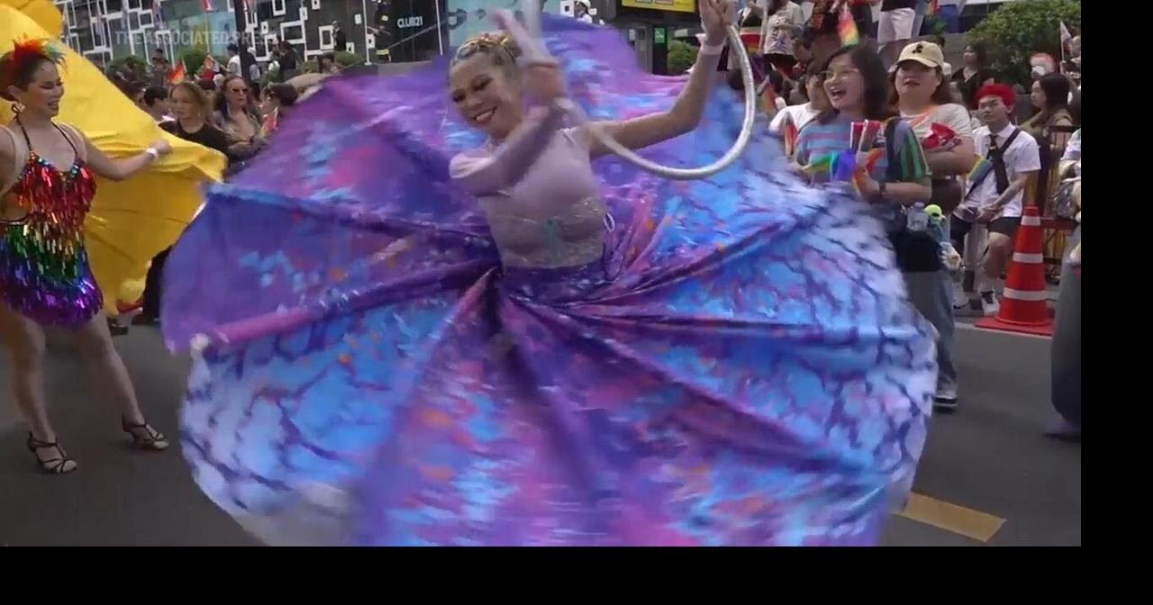 Thousands throng streets for Bangkok's annual Pride parade