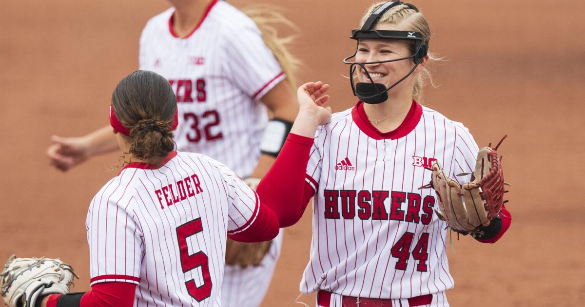 Nebraska softball's Kaylin Kinney settling in as new pitching ace
