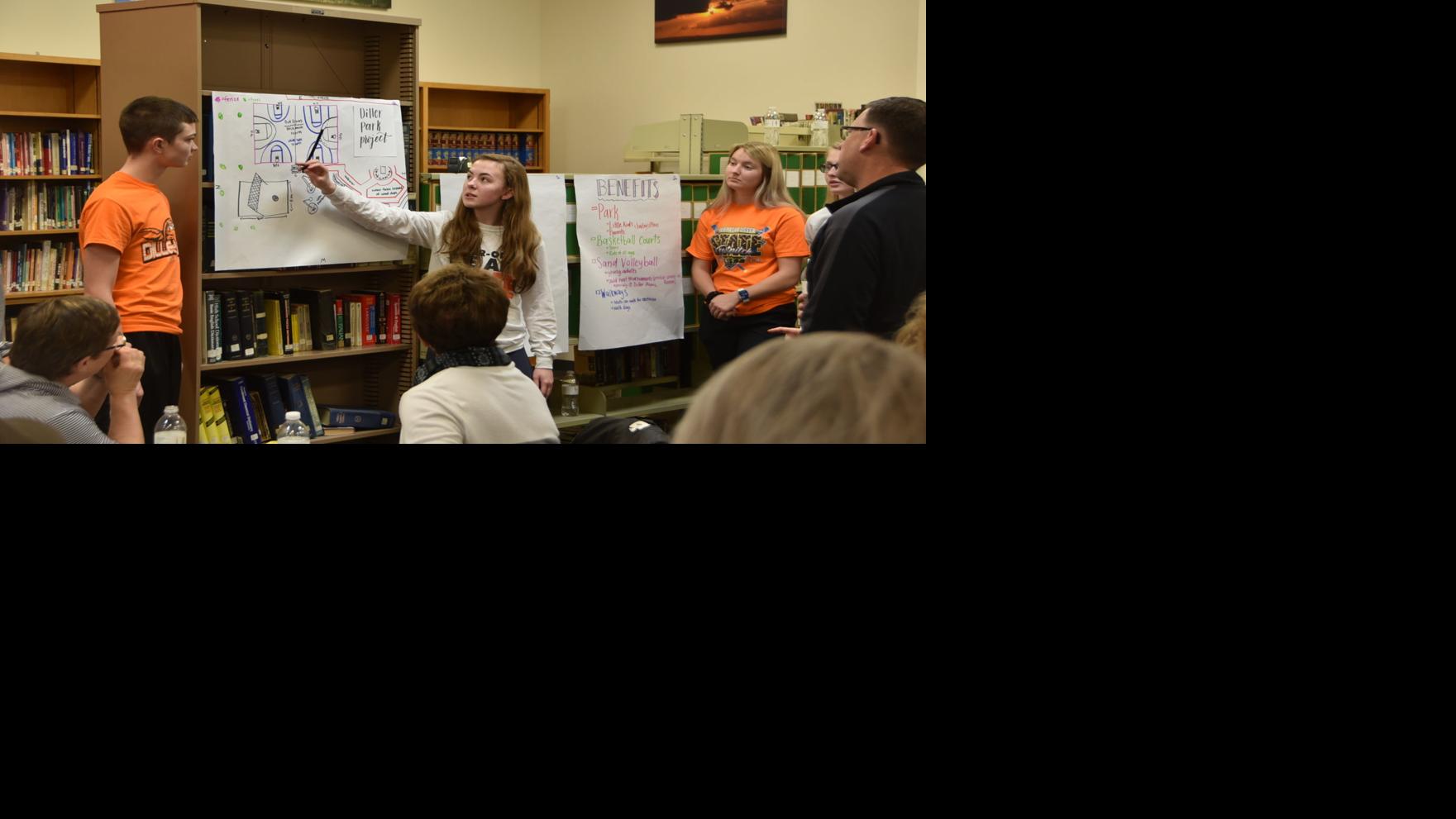 Diller-Odell students design updates to local library and park