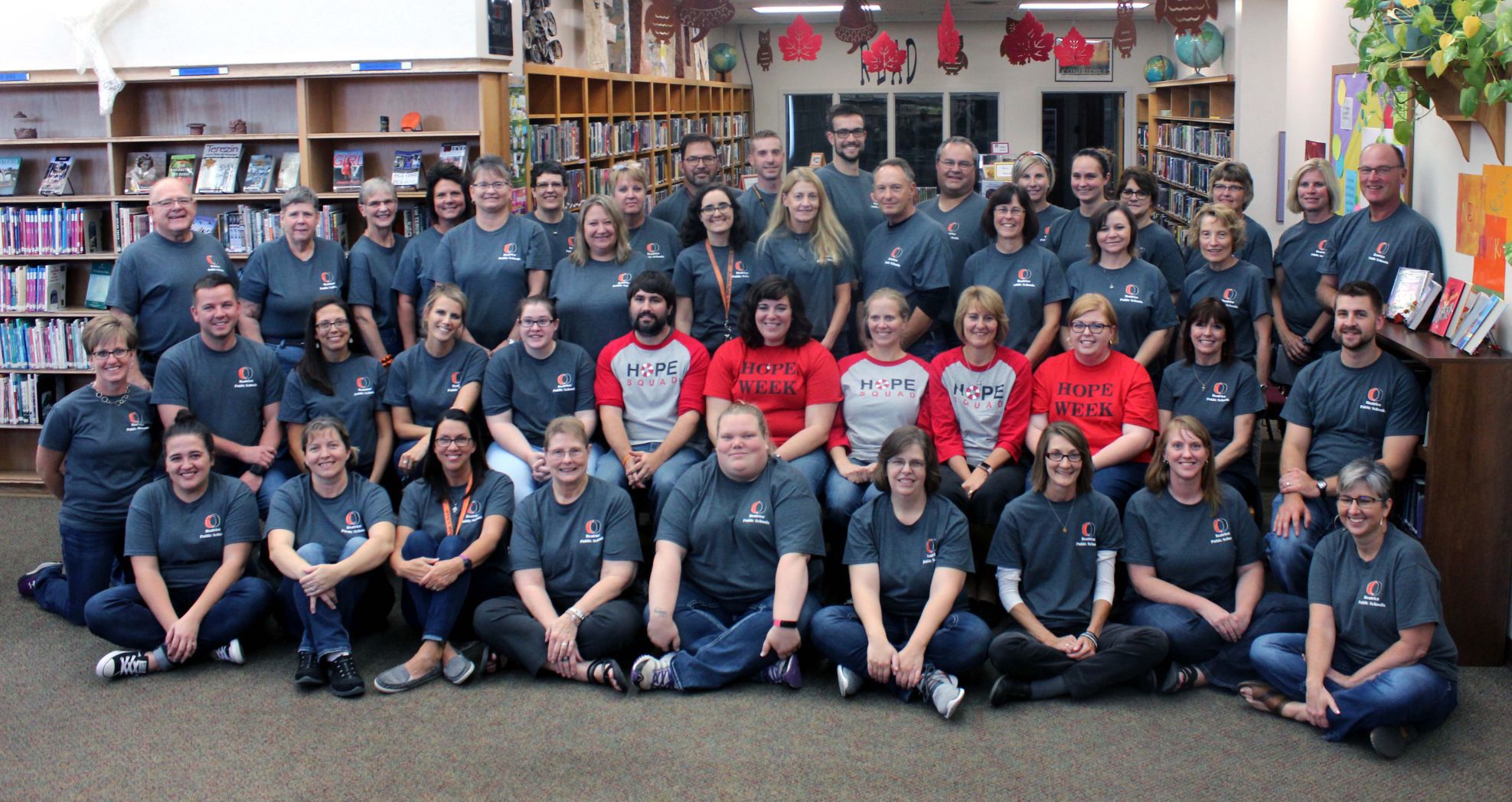 BMS teachers show their support for student suicide prevention group