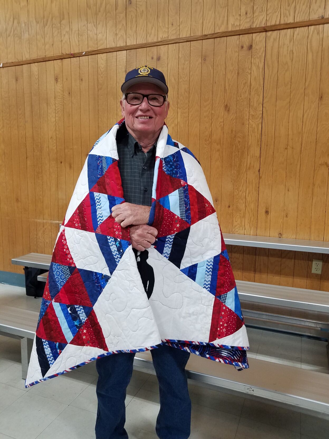 Quilts awarded during Plymouth ceremony