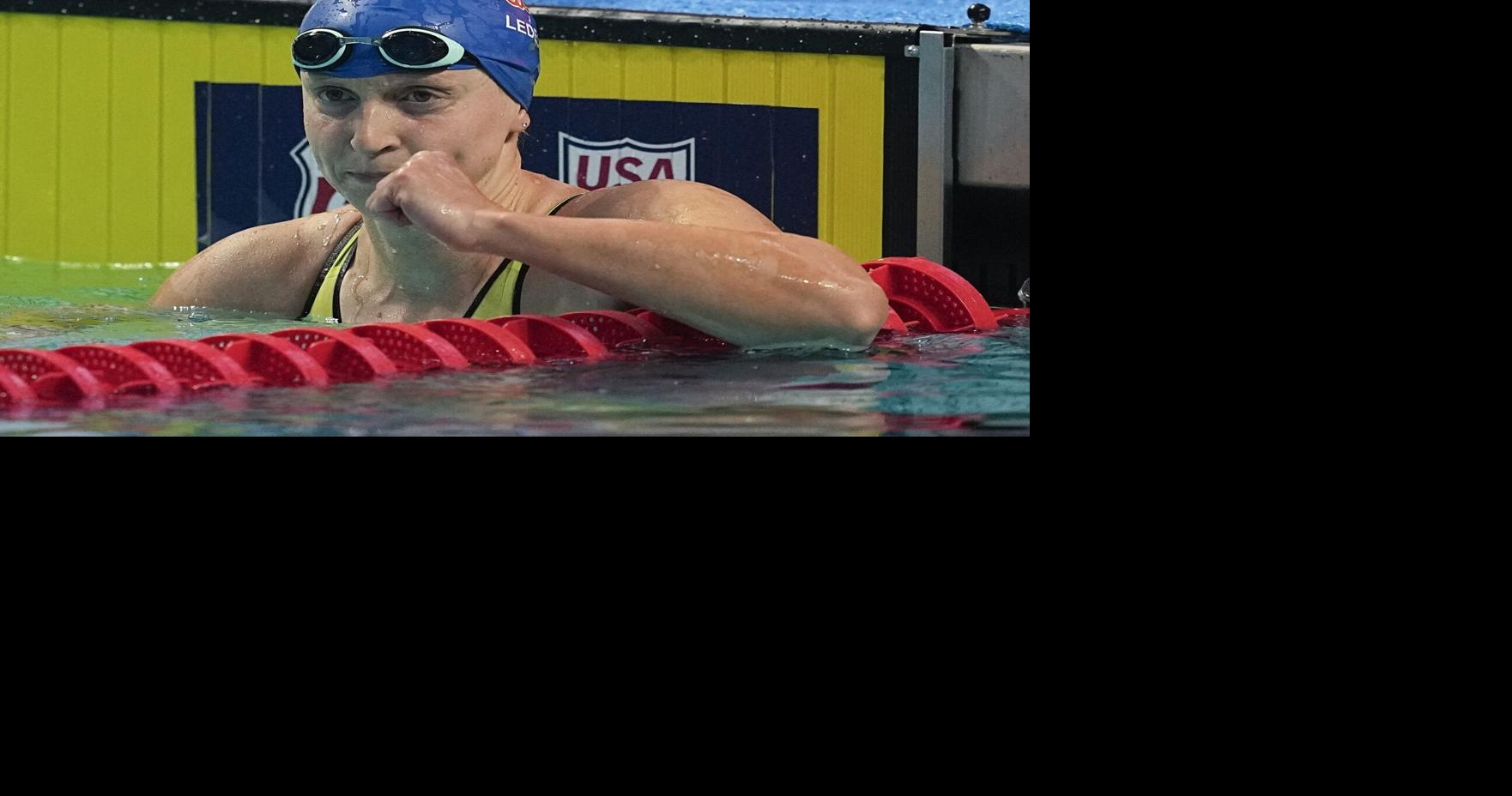 Ledecky qualifies for 4th world championship event then pulls out of 200-meter freestyle