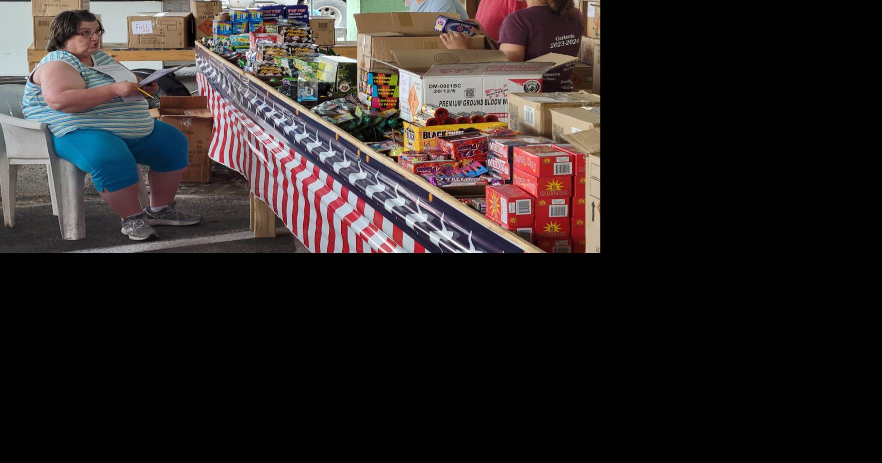Fireworks stands setting up with one less day for sales