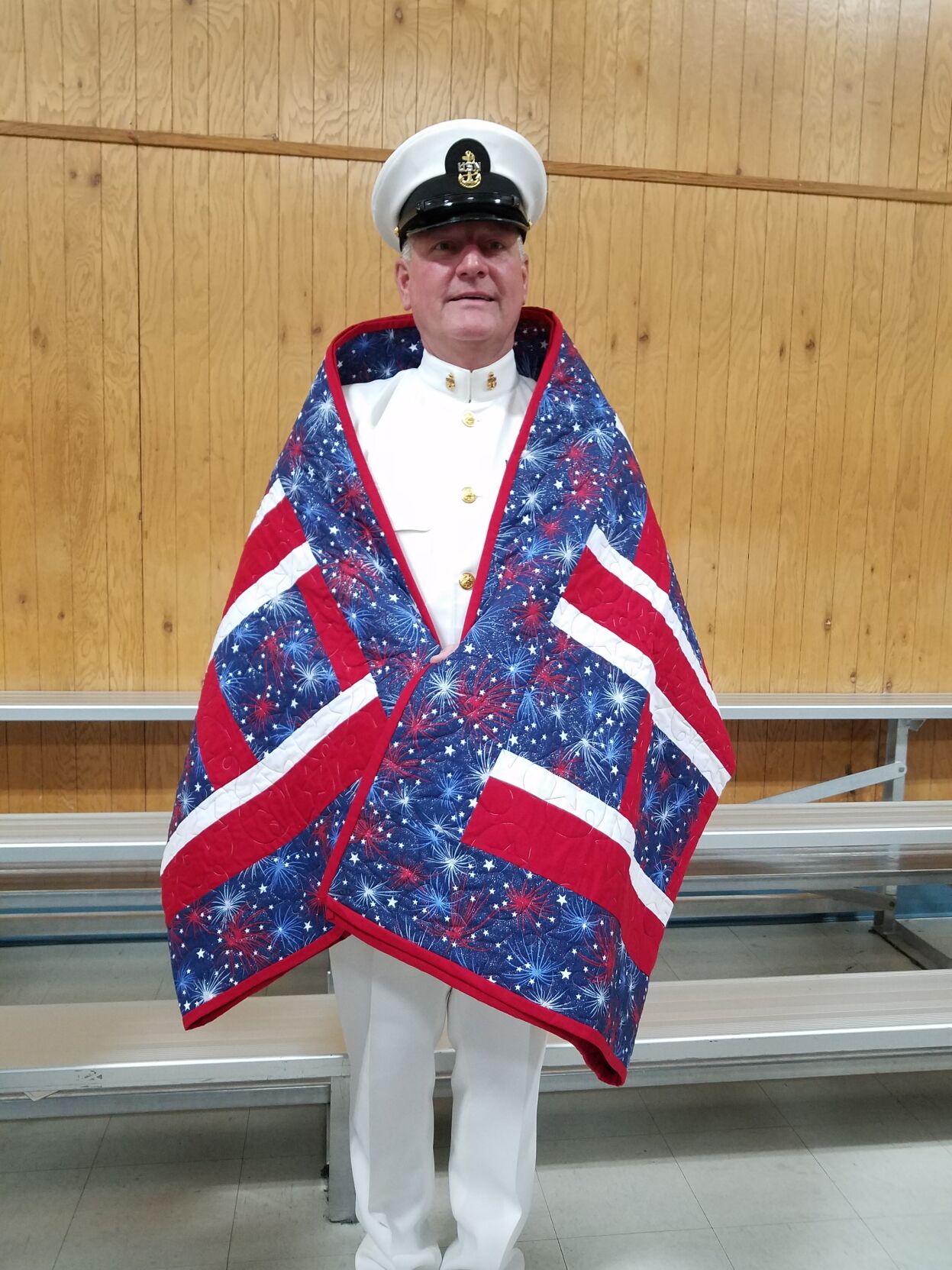 Quilts awarded during Plymouth ceremony