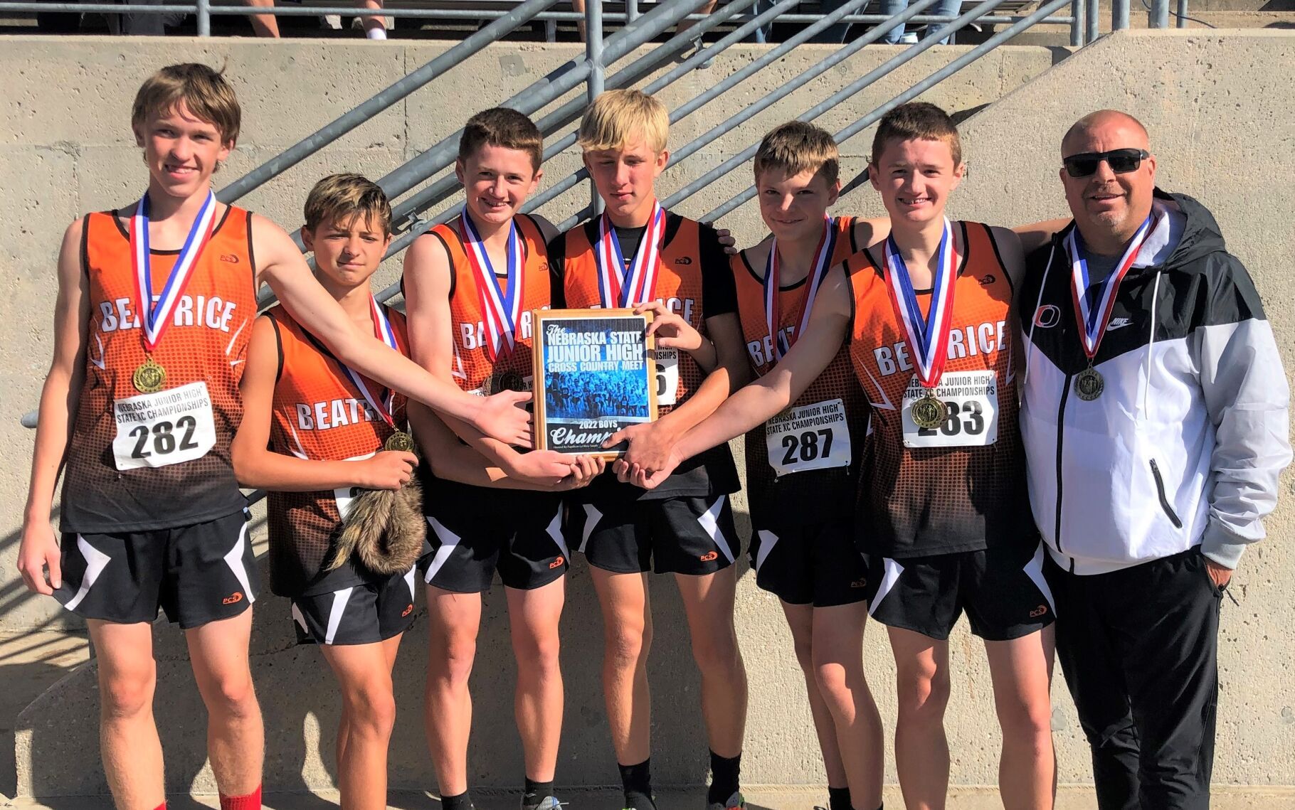 BMS boys runners win state championship