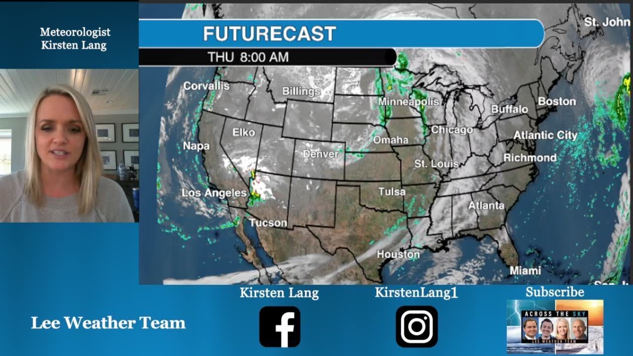 Where could we see travel delays heading into the weekend Meteorologist Kirsten Lang has the forecast