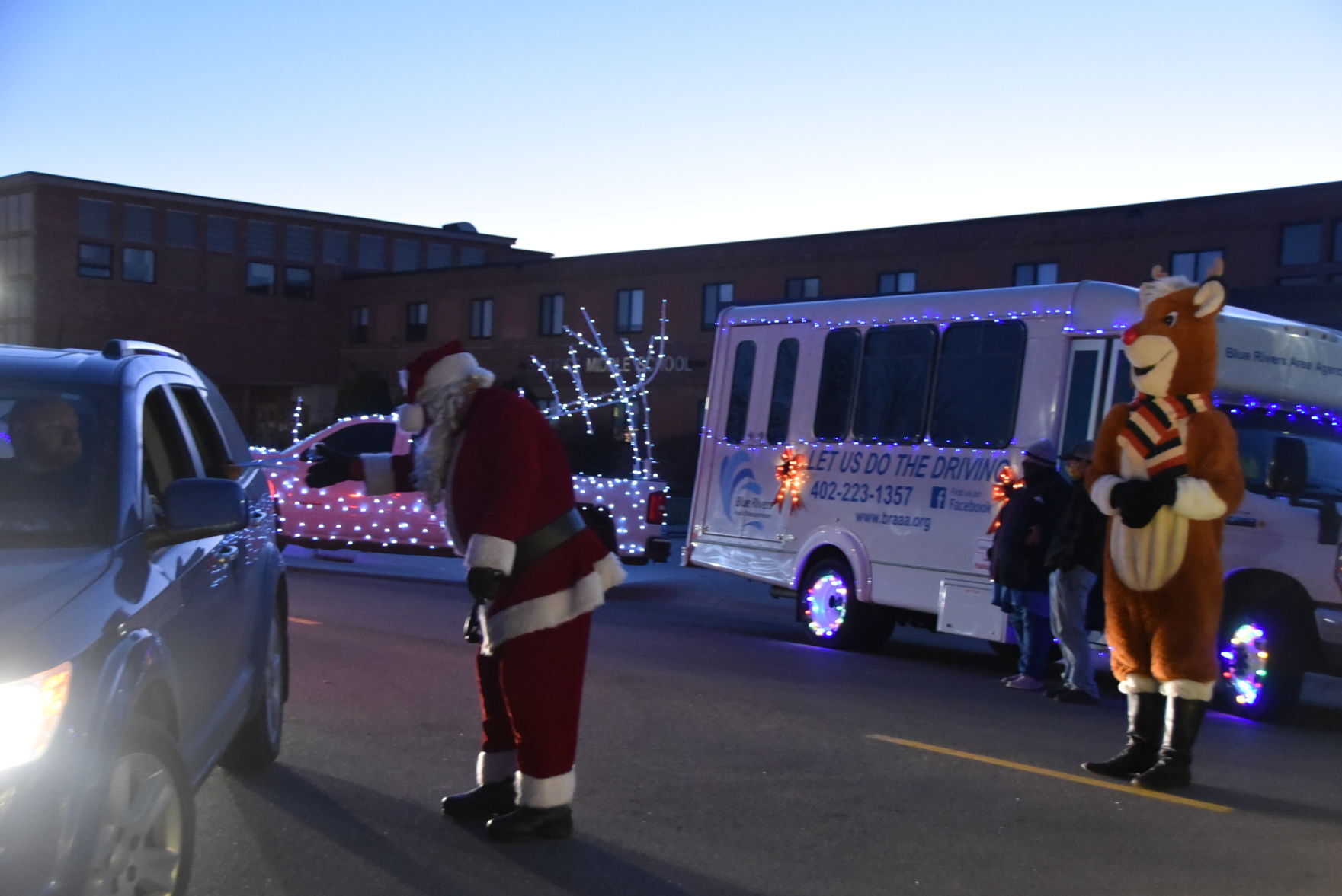 Beatrice community participates in altered Holiday Lighted Parade