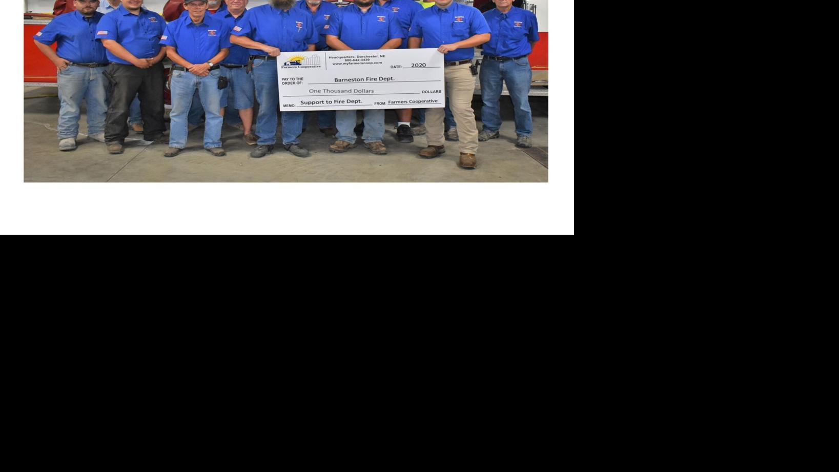 Barneston Fire Department receives grant