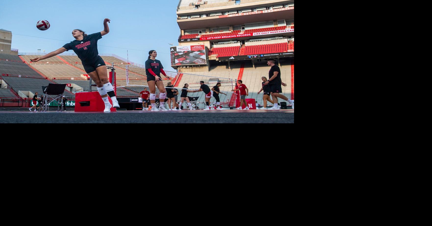 Inside Nebraska volleyball's practice on the eve of Memorial Stadium match