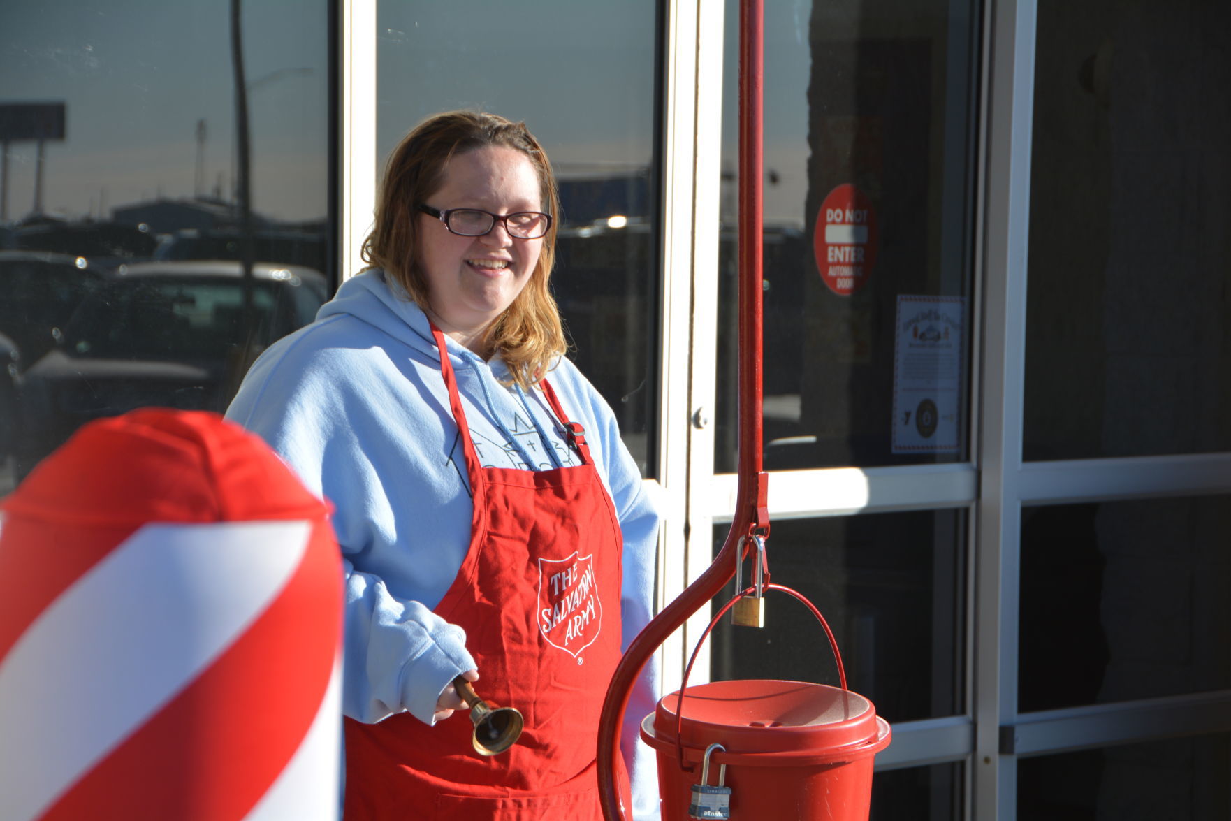 The noisiest time of year Salvation Army bell ringers out in full