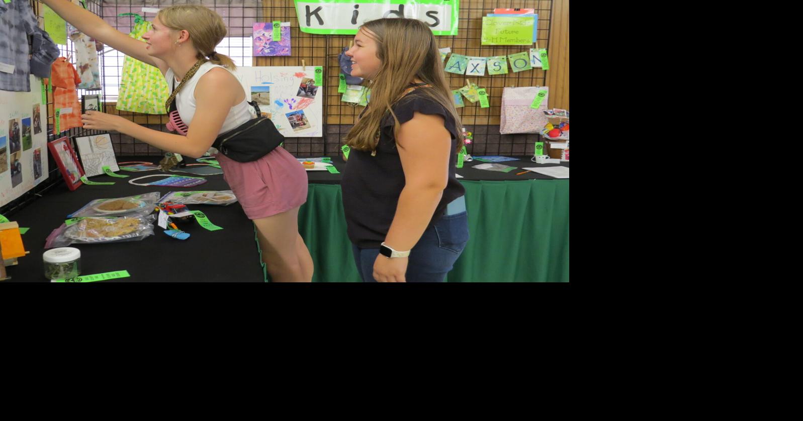 4-H members work at Gage County Extension through the summer