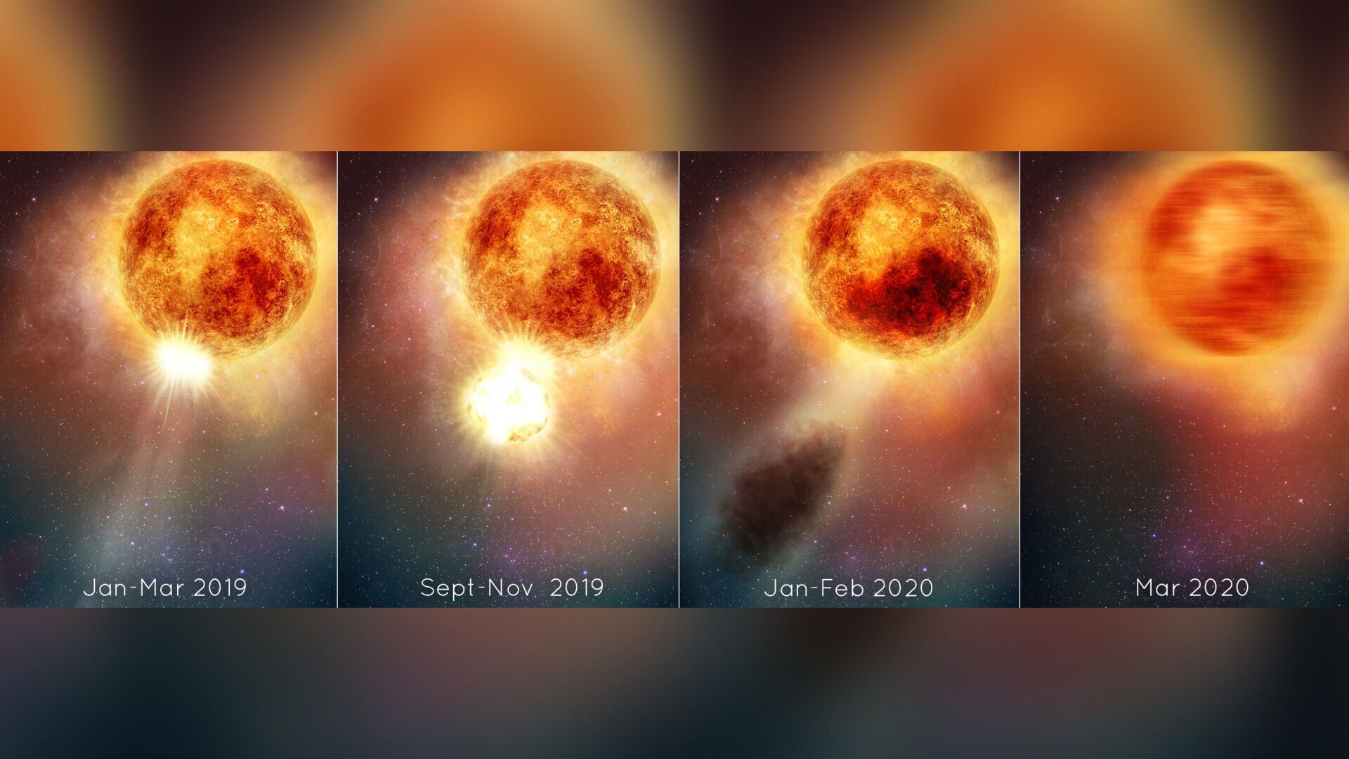 Supergiant Betelgeuse had a never before seen massive eruption