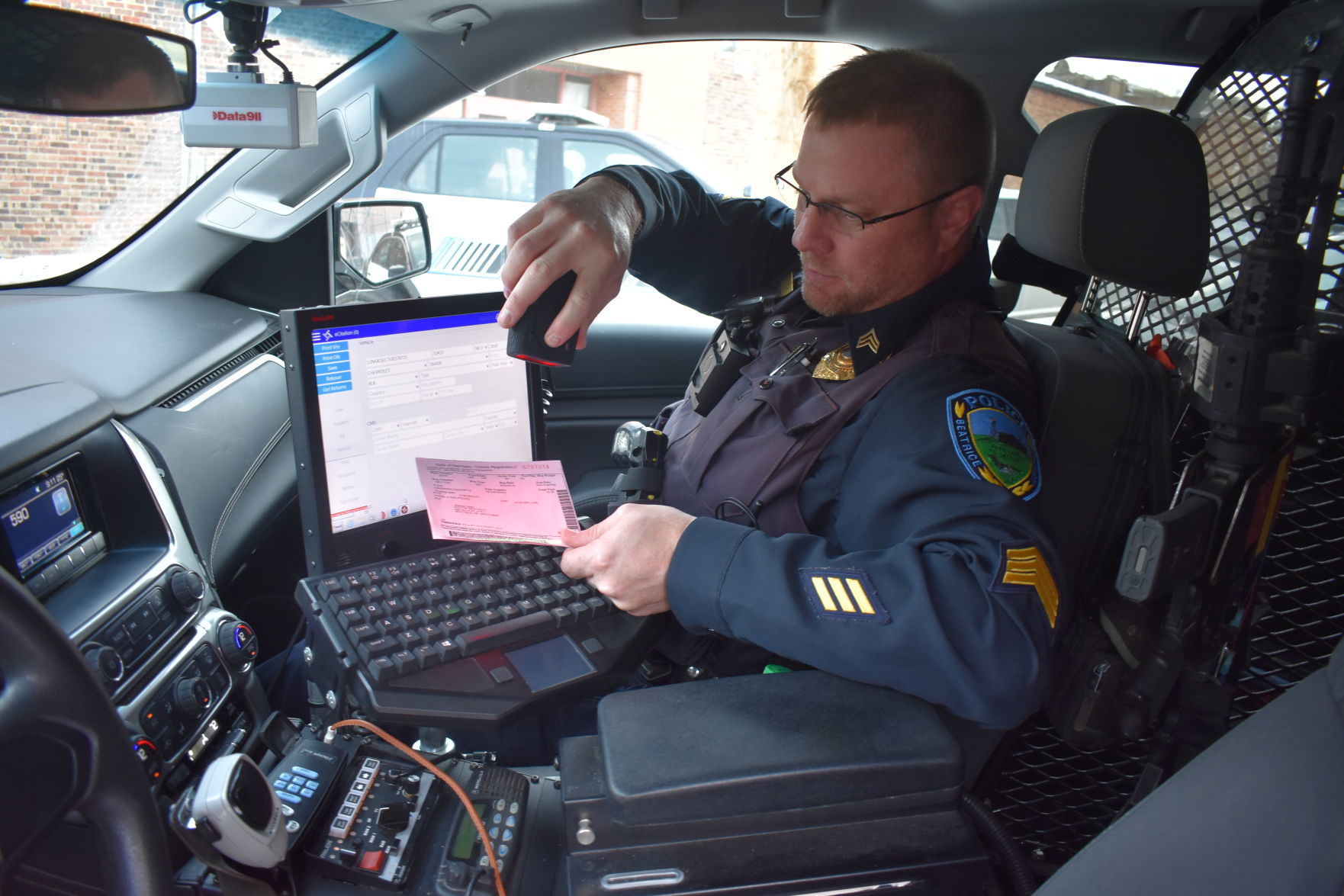 Police department introducing electronic ticketing equipment