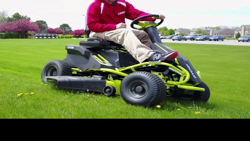 An Electric Riding Lawn Mower Putting The Ryobi Rm480e To The Test