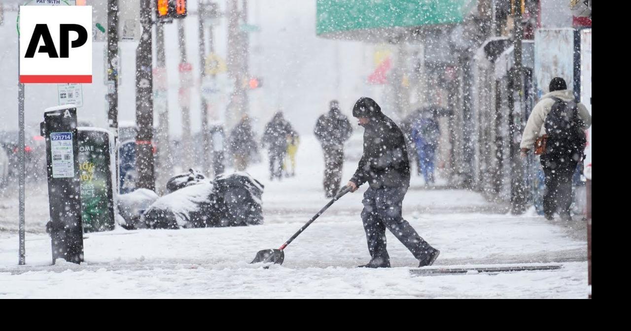 Winter storm hits Northeast, closing schools and cancelling flights