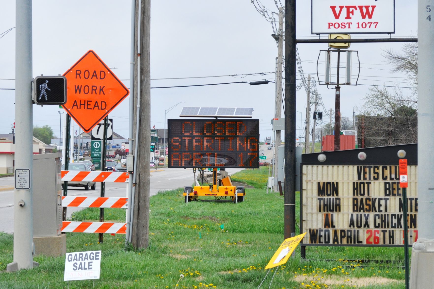 Industrial Row closure begins Monday