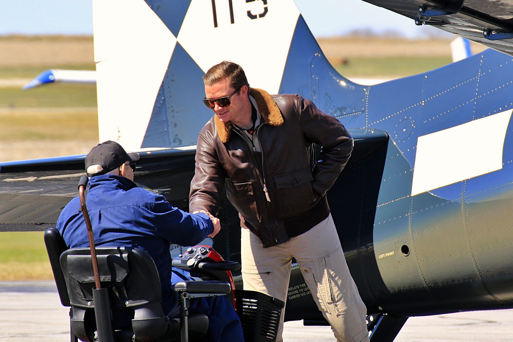 WW2 era plane lands in Beatrice